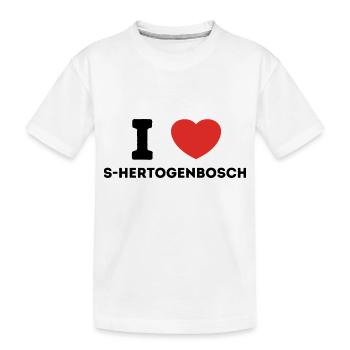 I Love s-Hertogenbosch Netherlands - Kids' Premium Organic T-Shirt - white - Front