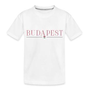 T-shirt de style Budapest, Hongrie - T-shirt bio Premium Enfant - blanc - Devant