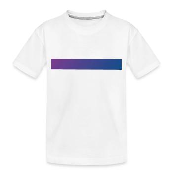 Farbverlauf Lila & Blau - Kinder Premium Bio T-Shirt - Weiß - Vorne