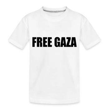 Free gaza - T-shirt bio Premium Enfant - blanc - Devant