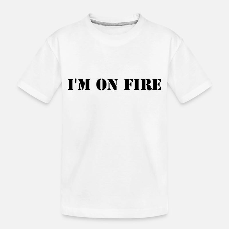 Je suis en feu - T-shirt bio Premium Enfant - blanc