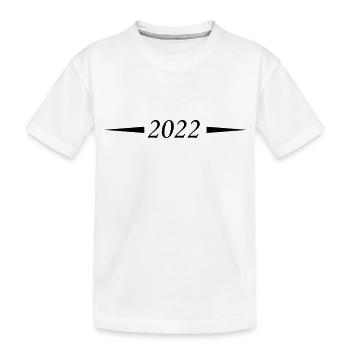 2022 - Kinder Premium Bio T-Shirt - Weiß - Vorne