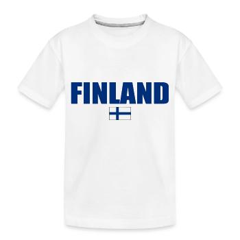 Finlande - T-shirt bio Premium Enfant - blanc - Devant