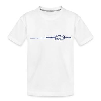 Nœud plat - T-shirt bio Premium Enfant - blanc - Devant