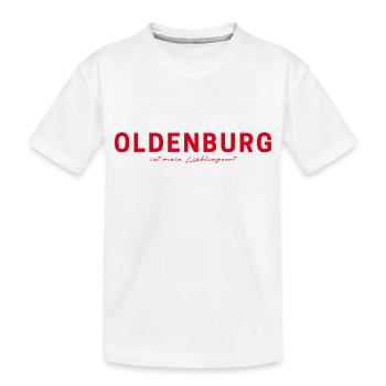 T-shirt Oldenburg – Parfait pour les fans - T-shirt bio Premium Enfant - blanc - Devant