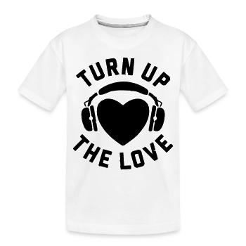 LA MUSIQUE EST L'AMOUR - T-shirt bio Premium Enfant - blanc - Devant