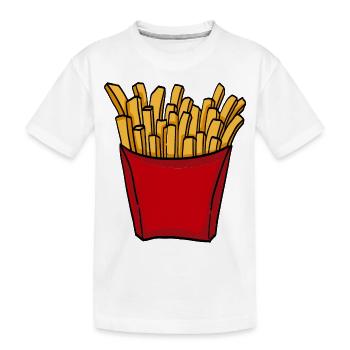cuisine française fast food frites Love Food - T-shirt bio Premium Enfant - blanc - Devant