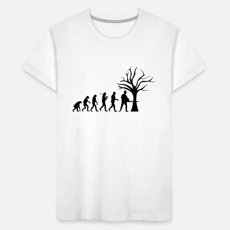 Forstwirt Tshirt Evolution lustiges Geschenk Kinder Premium Bio T-Shirt