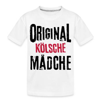 Kölnerin Kölsche Mädche Original Kölner Köln Frau - Kinder Premium Bio T-Shirt - Weiß - Vorne