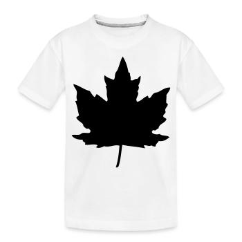 Feuille Erable - T-shirt bio Premium Enfant - blanc - Devant