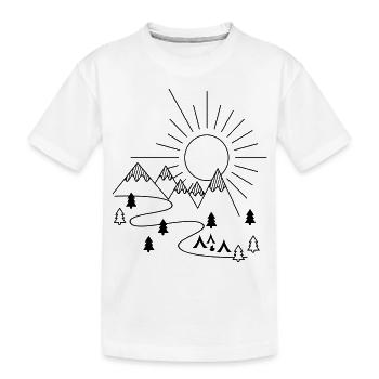 Camping - Kinder Premium Bio T-Shirt - Weiß - Vorne
