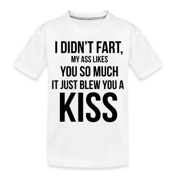 Fart - Kids' Premium Organic T-Shirt - white - Front