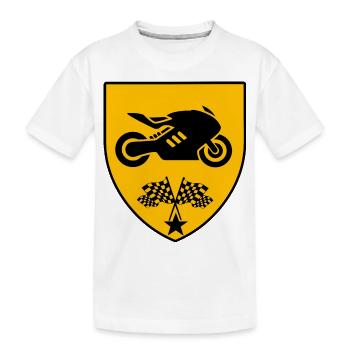 Motorrad - Kinder Premium Bio T-Shirt - Weiß - Vorne