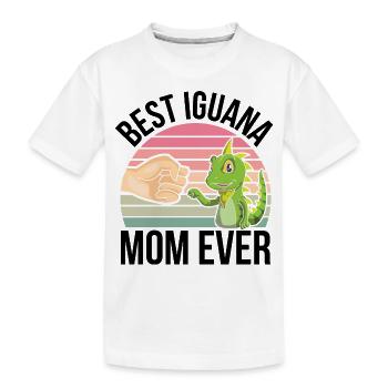 Iguana - Kids' Premium Organic T-Shirt - white - Front