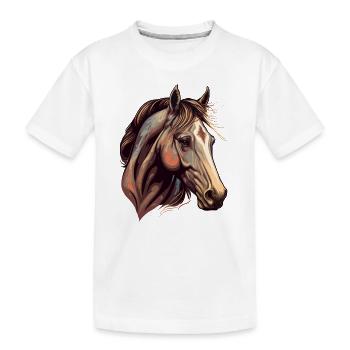Bel étalon - T-shirt bio Premium Enfant - blanc - Devant