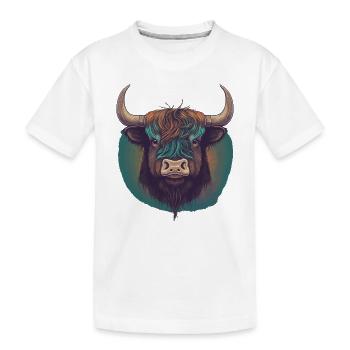 Yak tibétain - T-shirt bio Premium Enfant - blanc - Devant