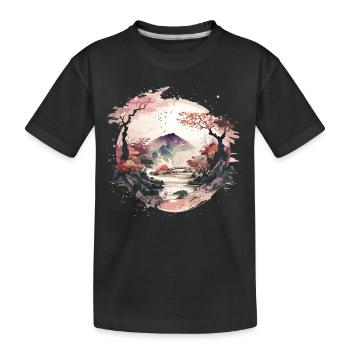 Jardin zen - T-shirt bio Premium Enfant - noir - Devant