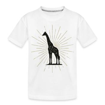 Jolie Girafe illuminée - T-shirt bio Premium Enfant - blanc - Devant