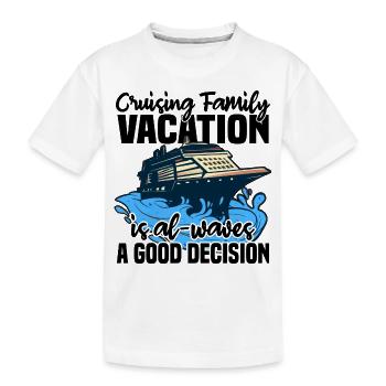 Cruise Trip - Kids' Premium Organic T-Shirt - white - Front