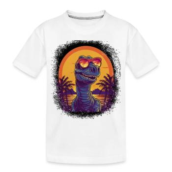 costume tshirts cool christmas funny bunny t rex - Kinder Premium Bio T-Shirt - Weiß - Vorne