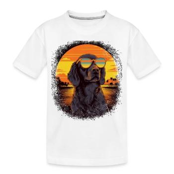 beagle lover gift beagle father gift idea - Kinder Premium Bio T-Shirt - Weiß - Vorne