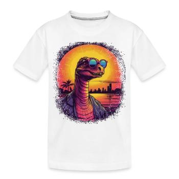 T-shirts de costume Agriculture Dinosaurus Drôle - T-shirt bio Premium Enfant - blanc - Devant