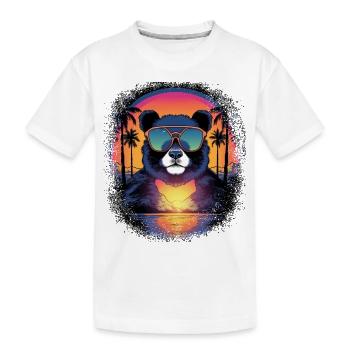 humor mammal joke statement happy sayings - Kinder Premium Bio T-Shirt - Weiß - Vorne