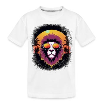 God Church Big Doodlebug né en 1979 Chien Lion - T-shirt bio Premium Enfant - blanc - Devant