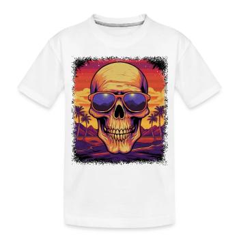 arrière-plan anniversaire cadeau idée cochons cadeau - T-shirt bio Premium Enfant - blanc - Devant