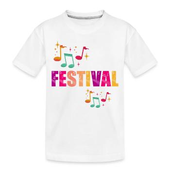 Summer Festival - Kids' Premium Organic T-Shirt - white - Front