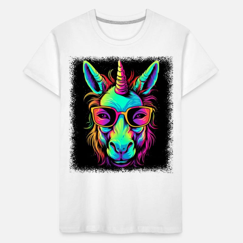 Horned Dabbing Unicorn Gift Idea Geek B Day Gift Kids' Premium Organic T-Shirt