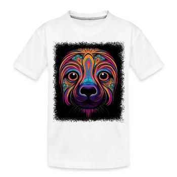 Natation Art numérique Activistes des droits des animaux - T-shirt bio Premium Enfant - blanc - Devant