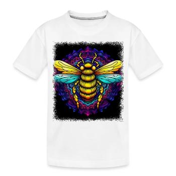 apiculteur en cire d’abeille Citation de Queen Bday - T-shirt bio Premium Enfant - blanc - Devant
