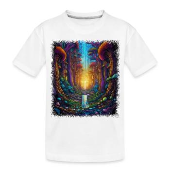 Peace Child Hippie Festival Green Citation drôle - T-shirt bio Premium Enfant - blanc - Devant