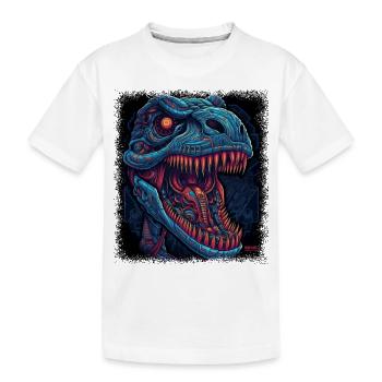 sayings fun dinosaurus birthday present gift idea - Kinder Premium Bio T-Shirt - Weiß - Vorne