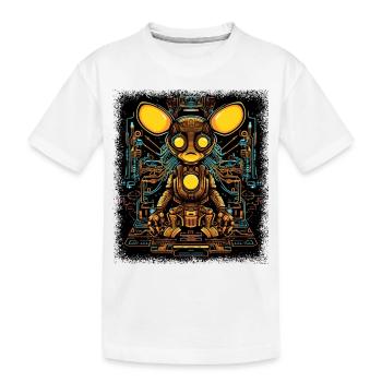 happy humour sagesse animal tshirt cadavre - T-shirt bio Premium Enfant - blanc - Devant