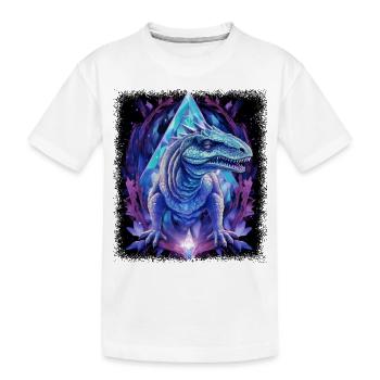 t rex cadeau idée cadeau trex né en 2004 génial - T-shirt bio Premium Enfant - blanc - Devant