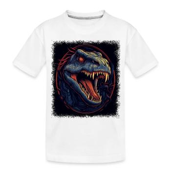 Idée cadeau d’anniversaire Dinosaure garçons idée cadeau - T-shirt bio Premium Enfant - blanc - Devant