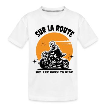 motard | motarde - T-shirt bio Premium Enfant - blanc - Devant