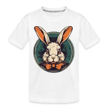 Lapin / Lapin / Animal / Animal de compagnie / Rongeur - T-shirt bio Premium Enfant - blanc - Devant