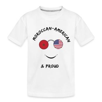 Moroccan American et fière - T-shirt bio Premium Enfant - blanc - Devant