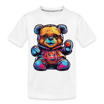 Teddybär / Kuscheltier / Stofftier / Geschenkidee - Kinder Premium Bio T-Shirt - Weiß - Vorne