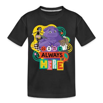 IF: We're always here - Kids' Premium Organic T-Shirt - black - Front