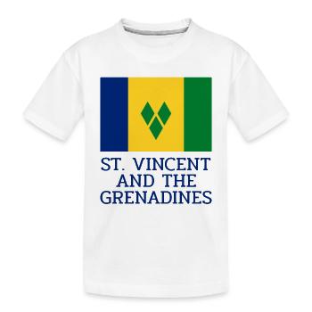 Saint Vincent - Kingstown - Caribbean - West Indies - Kids' Premium Organic T-Shirt - white - Front
