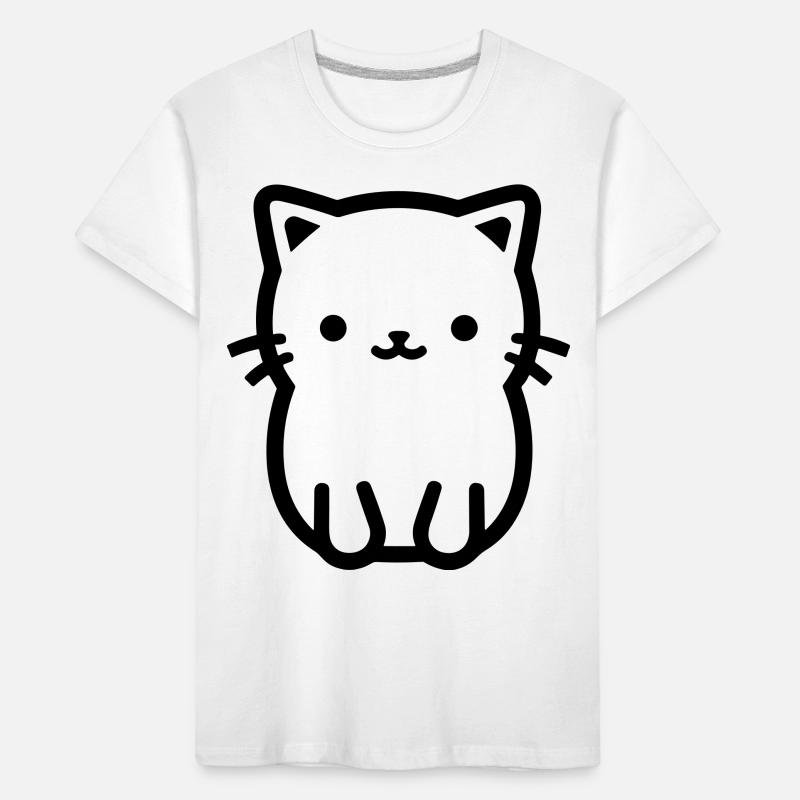 Katze Kinder Premium Bio T-Shirt