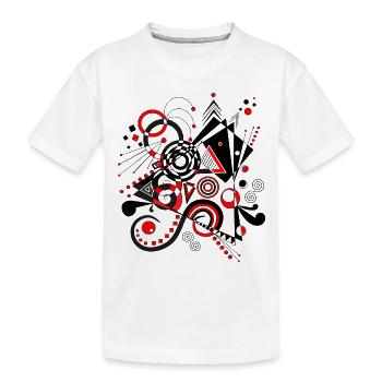 Abstrakte Kunst - Kinder Premium Bio T-Shirt - Weiß - Vorne