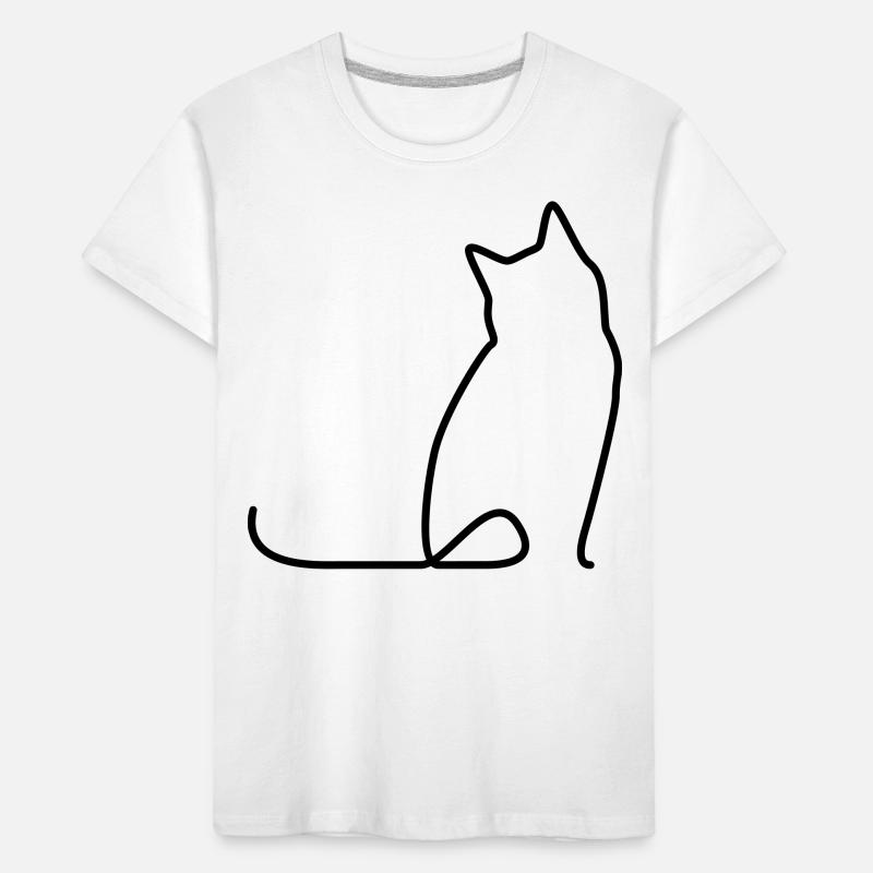 Katze 01 Kinder Premium Bio T-Shirt