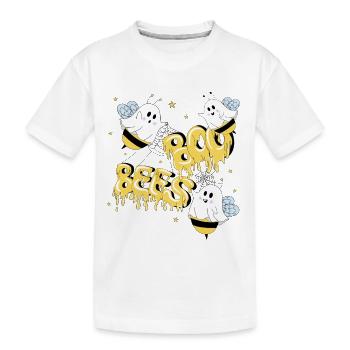 Boo Bees - Kinder Premium Bio T-Shirt - Weiß - Vorne