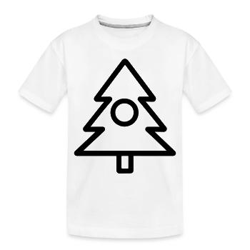 Christmas tree - Kids' Premium Organic T-Shirt - white - Front