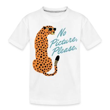 Guépard des Paparazzis - T-shirt bio Premium Enfant - blanc - Devant